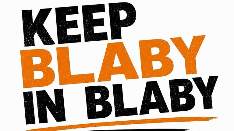 Keep blaby in blaby graphic